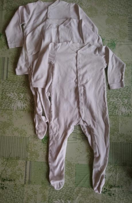 3 ks biele overaly, m, 92 cm, 92