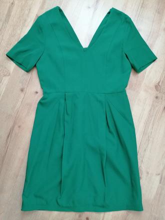 Trávovo zelené šaty, h&m,40