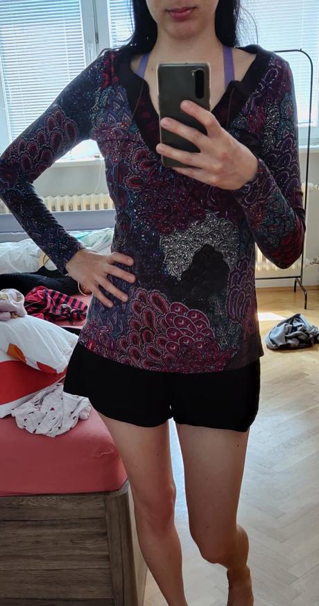 Vzorovane tricko, esprit,xs