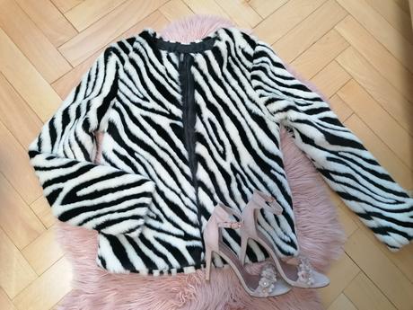 Spoločenský kožuch, h&m,xs