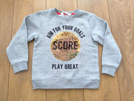 Mikina s flitrami, h&m,110