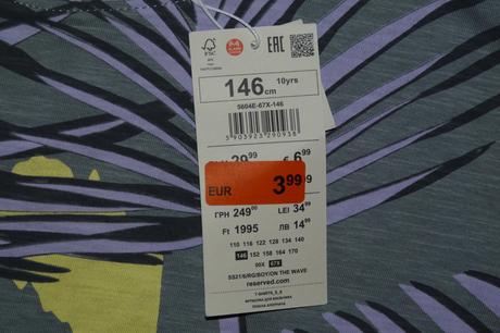 Tričko reserved, reserved,146