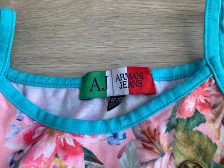 Luxusné dievčenské kvetinové šaty armani 98-104, armani,98