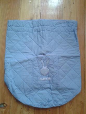 Velká bavlnena taška na chrbat bledomodra - 4e,