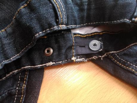 Nenosené riflové 3/4 nohavice, palomino,104