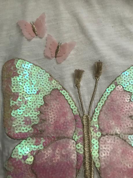 Tričko motýlik 8-10 rokov, h&m,134