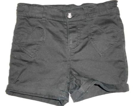 Trendy srdiečkové kraťasky pre 6-7 r. slečnu, h&m,122