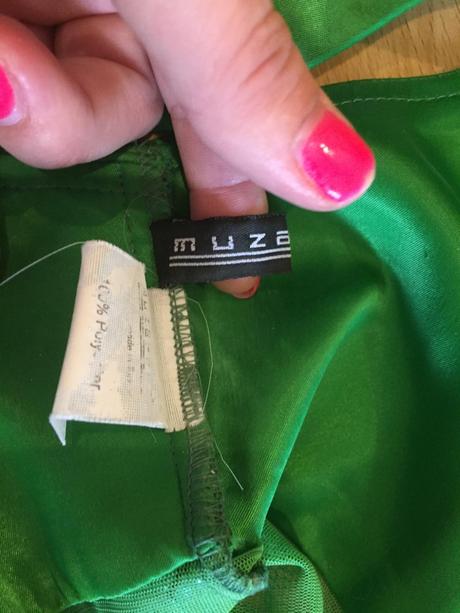 Retro saty v zelenej farbe, xs