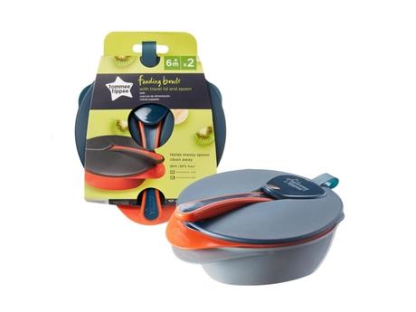 Tommee tippee detská miska6 2x s lyžičkou a vrchná,
