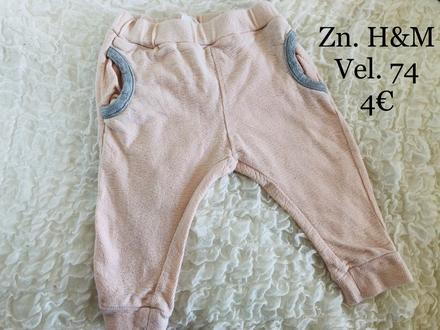 Tepláky, h&m,74