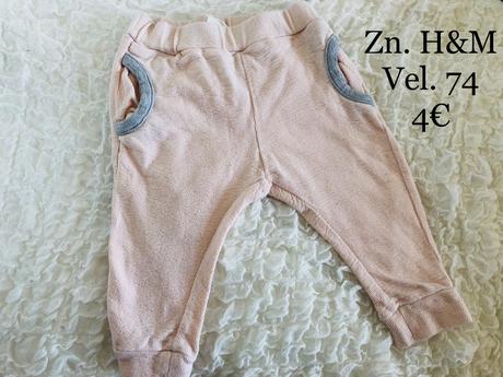Tepláky, h&m,74