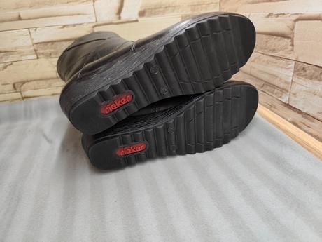 Rieker 38 - dámske kožené zateplené čižmy, rieker,38