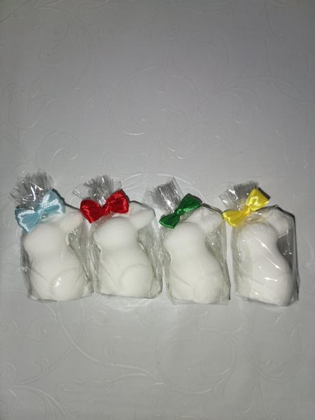 Šumivé bomby do kúpeľa - biely zajko,