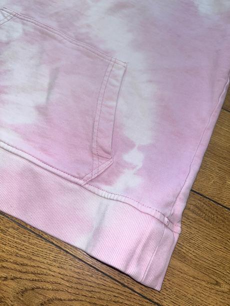 Ružová mikina s batikovaným efektom, m