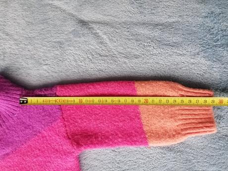 Ružovo fialový svetrík, h&m,74