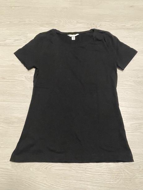 Čierne dámske tričko, h&m,m