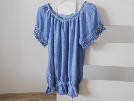 Blúzka svetlo modrá bavlnená dámska l,, l