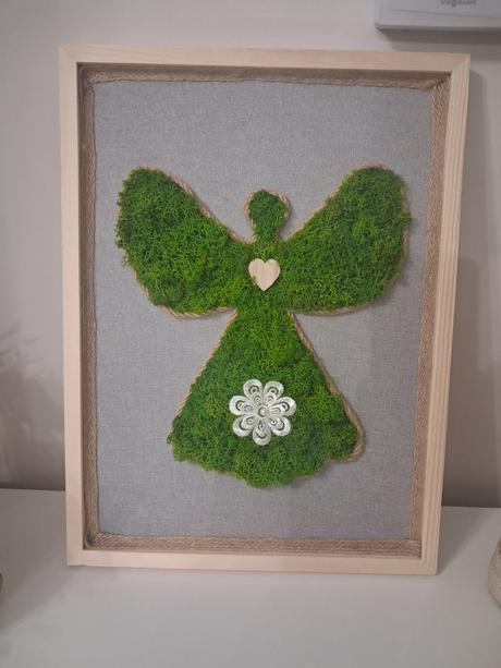 Machový anjelik do detskej izby, 