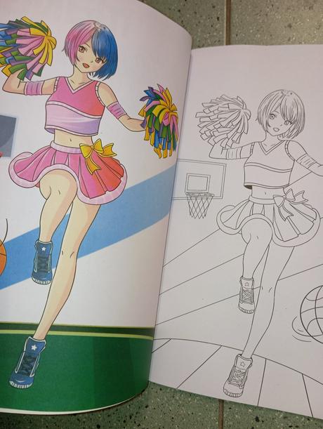 Manga omaľovánka color action, 