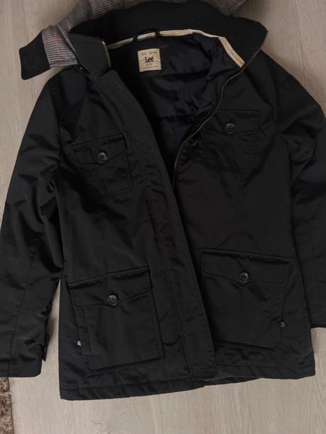 Lee čierna zimná bunda, lee,m