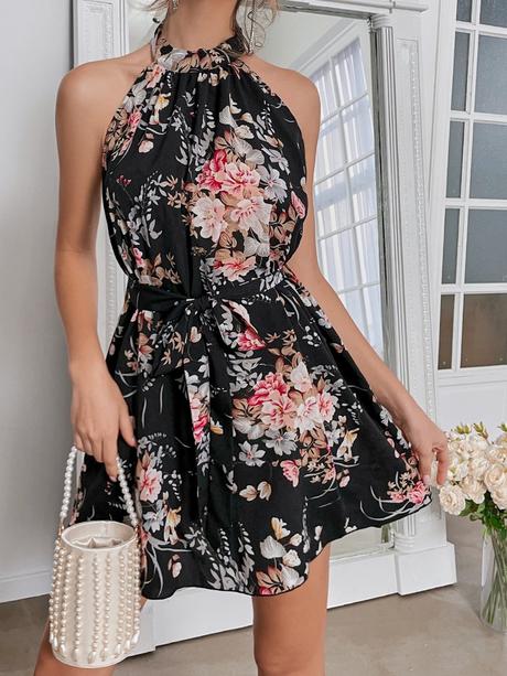 Šaty kvetinové letné poštovné zadarmo, l / m / s / xl / xs