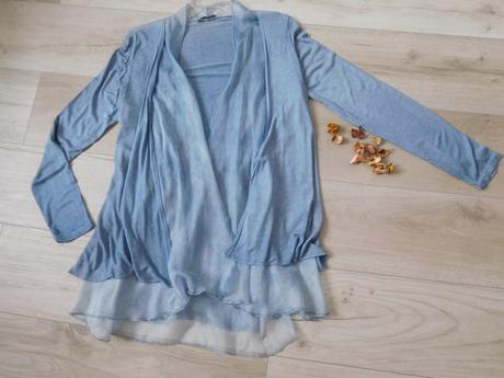 Blejzer ľahučký vzdušný, padavá látka-38/40 v, bav, 38