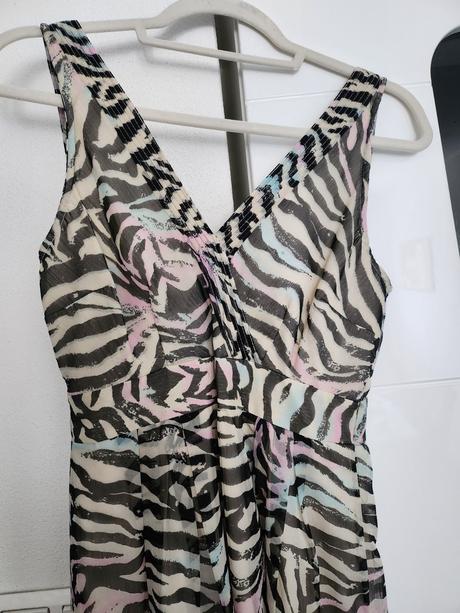 Šifonové šaty "zebra", vero moda,s