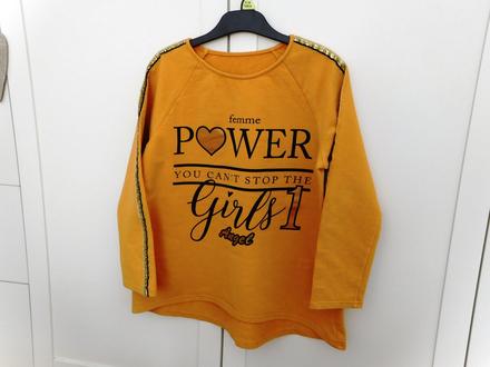 Trendy predlžená mikina - tunika super stav, 146