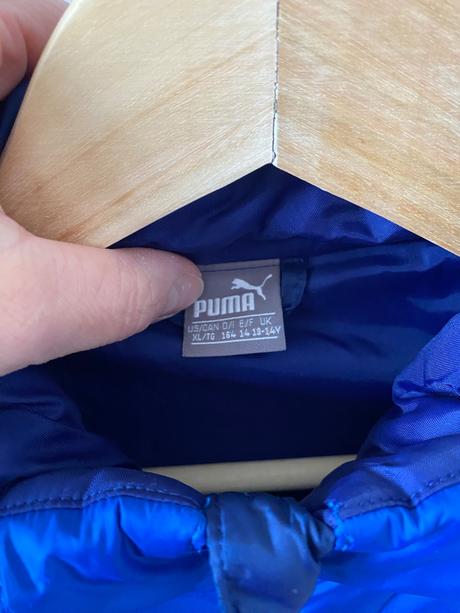 Chlapčenská modrá zimná bunda puma 164, puma,164