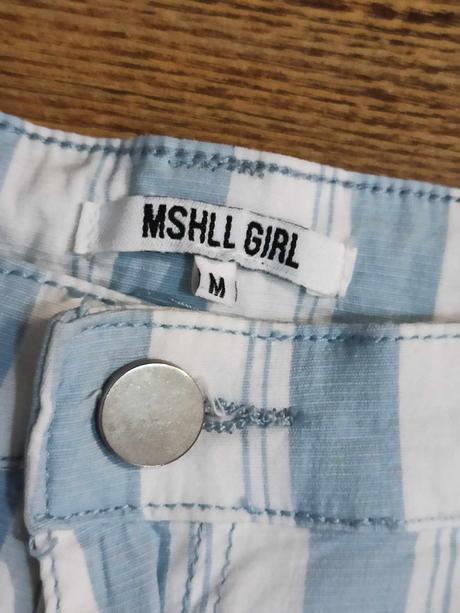 Šortky biele s pásikami (elastické ), m