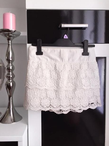 Hollister biela sukňa, hollister,s