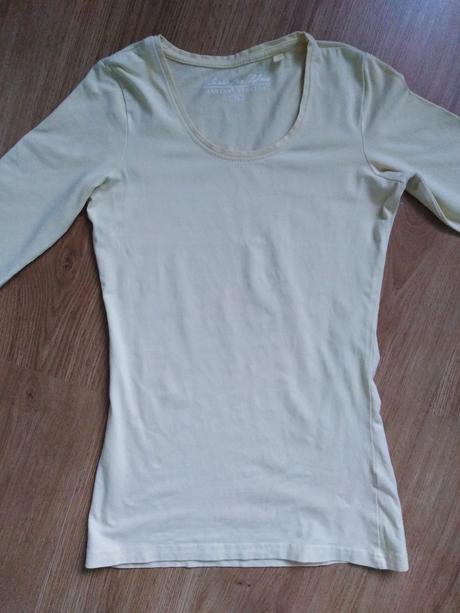 Svetložlté tričko/pulovrik, xs