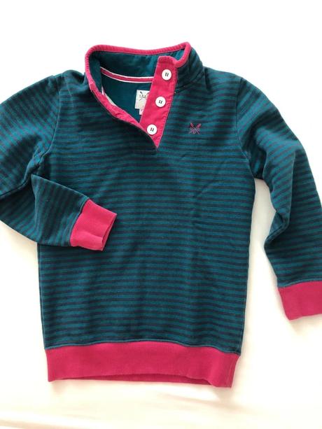 Dievčenská bavlnená mikina crew clothing co. 122, 122