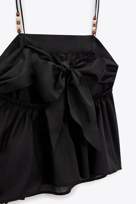 Krásny top s mašľou na chrbte značky zara, zara,s