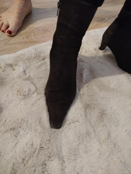 Kožené kotníkové čižmy jamie mascaro, 38