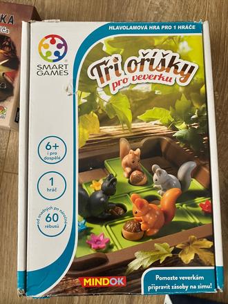 Smartgames mindok vevericky logické hry, hlavolamy,