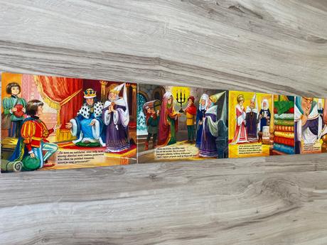 Krásne leporelo rozprávka o princeznej na hrášku,
