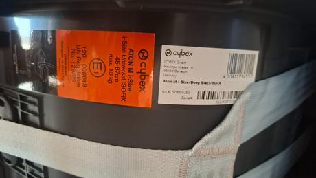 Cybex aton m vajíčko, cybex