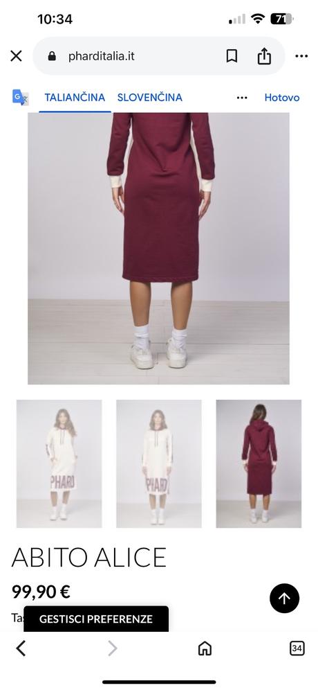 Phard italia vlna- hodváb šaty stretchove vel.36, s