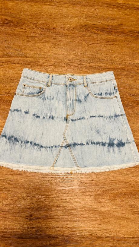 Riflová sukňa, zara,152