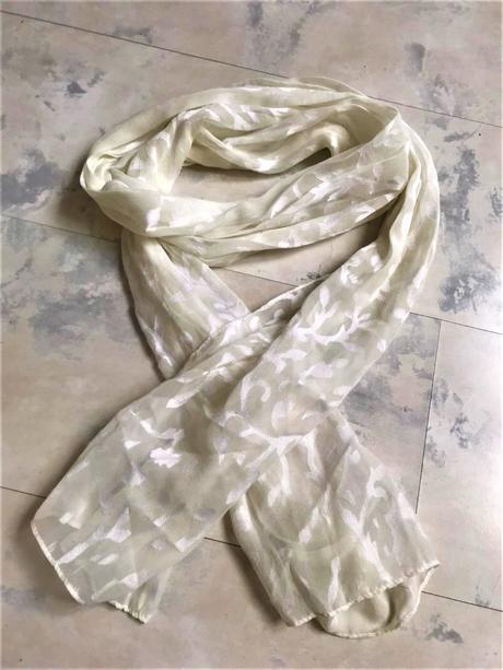 Jemná šatka na krk, xl