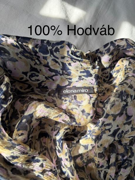 Elegantná  ľahučká hodvábna košeľa elena mirò, l