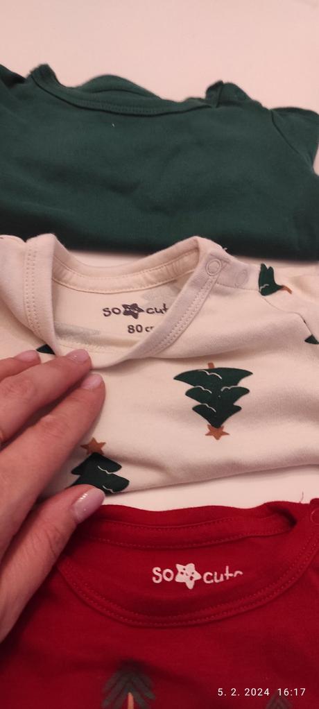 Vianočnýé body 80, 3ks, pepco,80