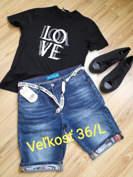 Pánske džínsové kraťasy - rôzne druhy a veľkosti, 32 / 34 / 36 / l / m