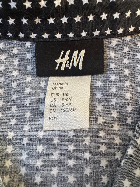 Chlapčenská košeľa hm, h&m,116