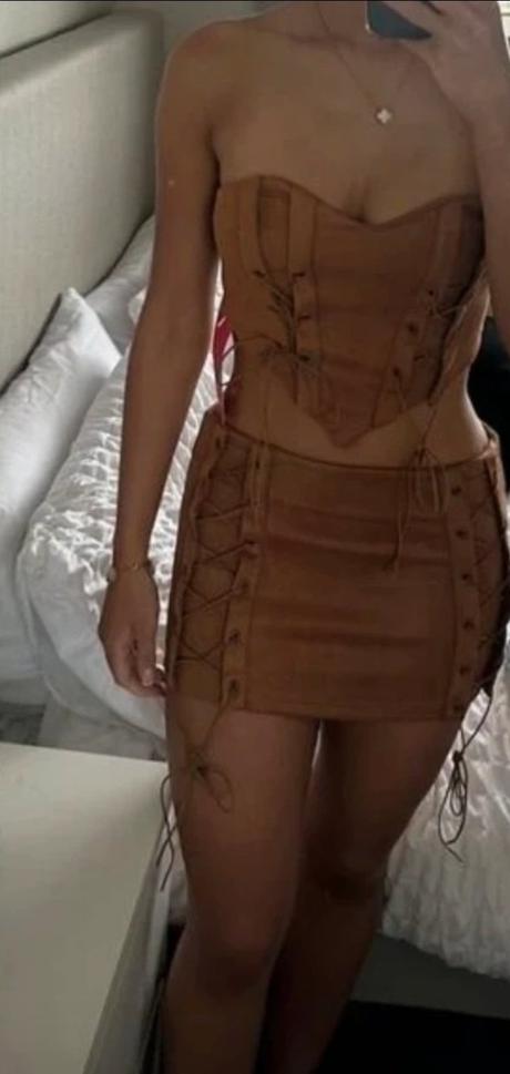 Cowboy indian hnedy komplet sukna top 36/38, m