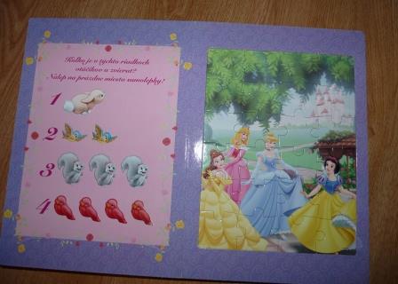Knizka puzzlov disney, 