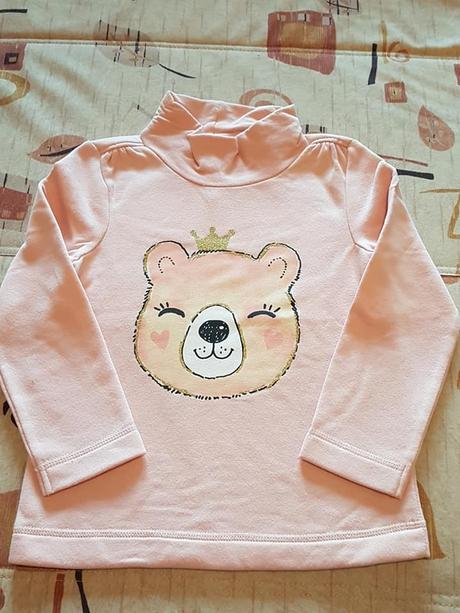 Zateplený pulóvrik s macíkom č.122, c&a,122