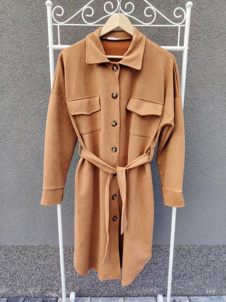 Škoricovo hnedý tenší kabátik, s