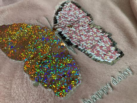 Mäkučká mikina s meniacimi flitrami zn.h&m (110), h&m,116